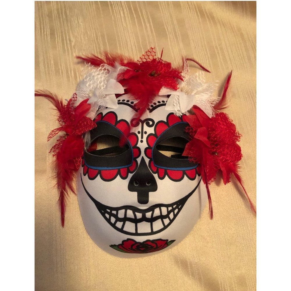 Day Of The Dead Skull Mask Halloween Day of the Dead Face Mask